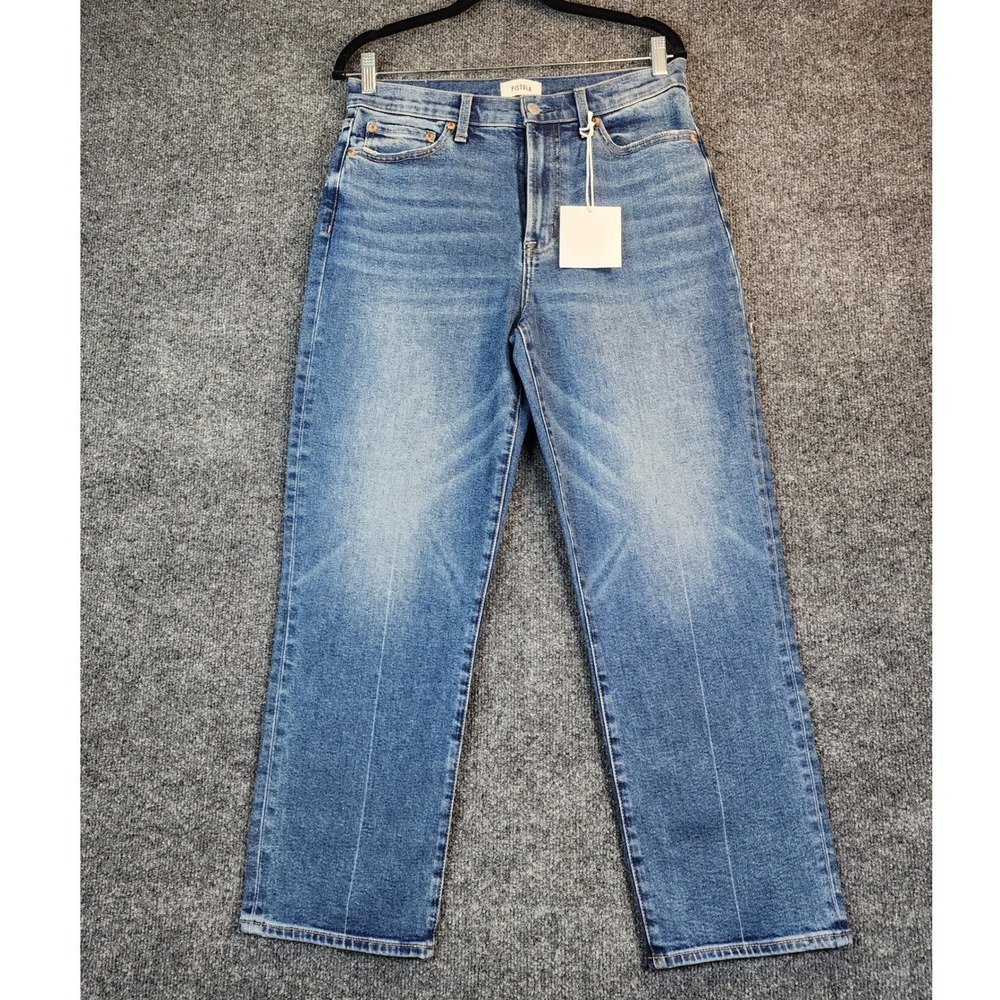 PISTOLA Charlie Women 90s Minimalist Quiet Luxury Straight Leg Jeans 29 NWT